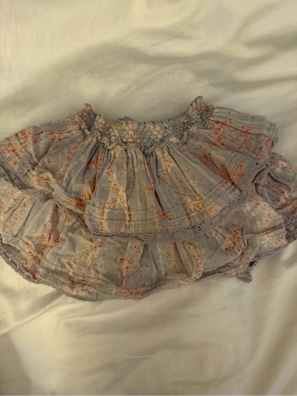 Loveshackfancy Toddler Floral Tiered Ruffle Skirt